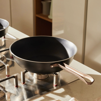 Alessi Edo deep frying pan, black, 28 cm - 3