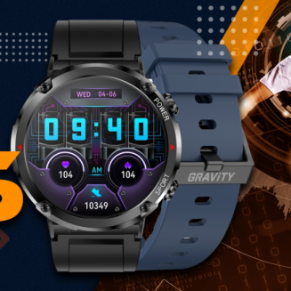Smartwatch Gravity GT21-5 + Granatowy Pasek Silikonowy - 10
