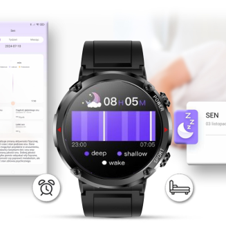 Smartwatch Gravity GT21-5 + Granatowy Pasek Silikonowy - 15