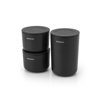  Set of 3 Brabantia ReNew Dark Gray containers - 2