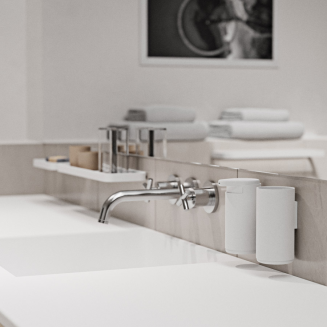 Zone Denmark Rim White Wall Mounted Soap Dispenser - 2