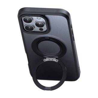 Etui McDodo PC-4933 MagSafe dla iPhone 16 Pro Max z stojakiem (czarne) - 5