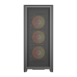 Obudowa komputerowa DARKFLASH AIRNOVA + 3 wentylatory (czarna) - 5