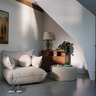 Pufa Fatboy Pfffh Boulce Beige Melange Ø 90x40 cm - 5