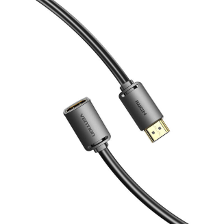 Kabel przedłużający HDMI 2.0 męski do HDMI 2.0 żeński Vention AHCBD 0,5m, 4K 60Hz, (czarny) - 3