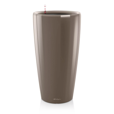  Lechuza Rondo Premium 32 flowerpot | 40 taupe gloss