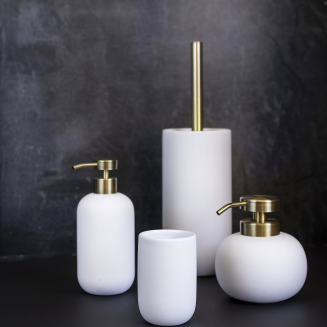 Dozownik do mydła Mette Ditmer Denmark Lotus Tall White - 2