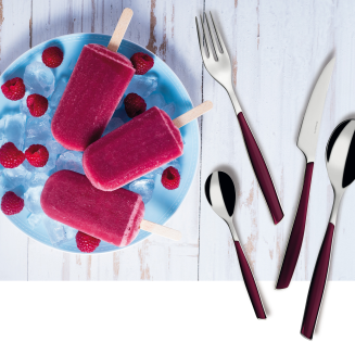 Zestaw sztućców obiadowych Casa Bugatti Glamour Garnet Red 24 szt. - 4