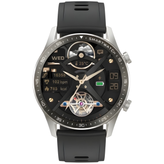 Smartwatch Gravity Srebrny 2 Paski GT10-7 - 5