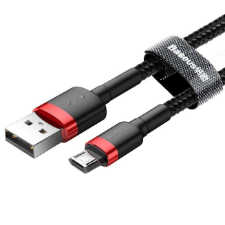 Kabel USB do Micro USB Baseus Cafule 1.5A 2m (czerwono-czarny) - 2