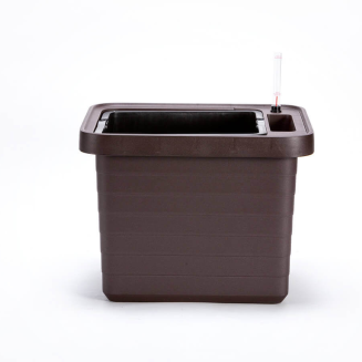 PLASTIA BERBERIS UNO Donica samonawadniająca 45x39 cm brązowy - 2