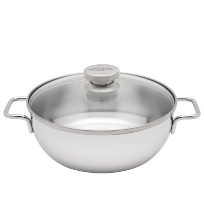  Deep frying pan with 2 handles and lid Demeyere Apollo 7 - 24 cm