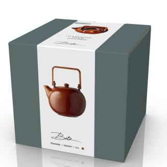  Stoneware jug with strainer Bitz Amber 1.2l - 2