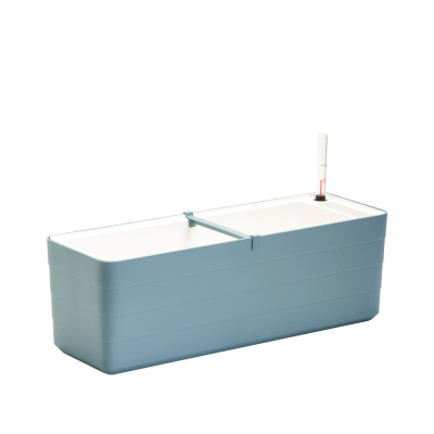 Donica samo-nawadniająca prostokątna Urbalive Berberis 60x20 cm błękitny