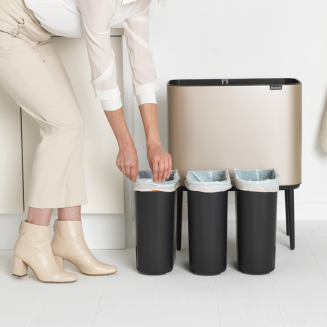 Brabantia Bo Touch Bin 11+11+11l champagne - 7