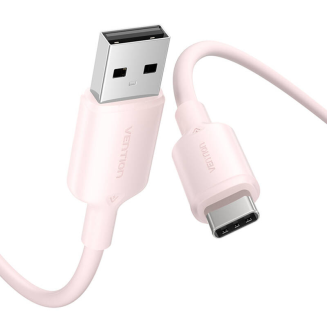 Kabel VENTION CTQPF USB-A-USB-C 1m (różowy) - 2