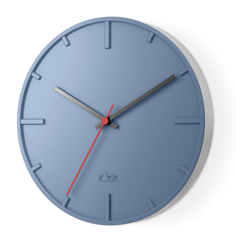 Zack Wanu wall clock 27 cm blue
