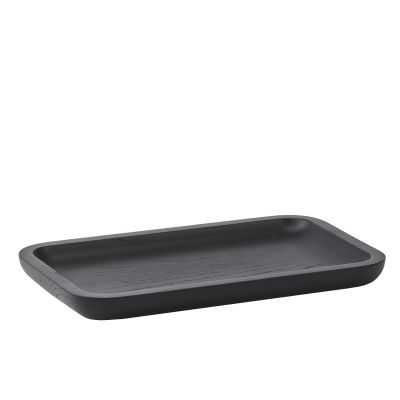  Aquanova Cole Black wooden tray 25x15 cm