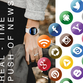 Smartwatch Męski RUBICON RNCF14 Black SMARUB250 - 4