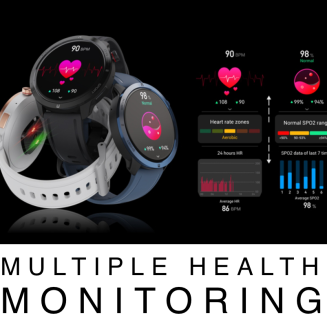 Smartwatch Męski RUBICON RNCF14 Black SMARUB250 - 7