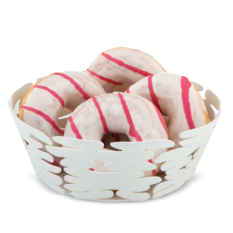 Alessi Barket basket 18 cm white