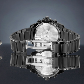 Zegarek Męski Giewont Chronograph Sapphire Czarno Tytanowy GW3970-B1 - 6