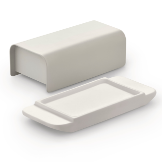 Alessi Mattina butter dish, gray - 3