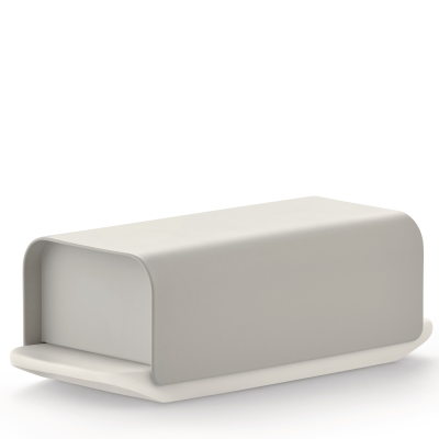 Alessi Mattina butter dish, gray