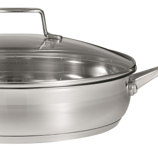 Patelnia stalowa Scanpan Impact 28 cm głęboka z pokrywą - 2