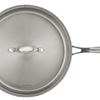 Patelnia stalowa Scanpan Impact 28 cm głęboka z pokrywą - 3