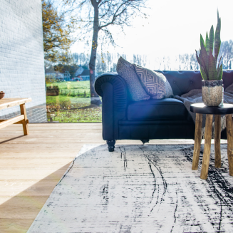  Louis de Poortere Mad Men Griff metro black&white carpet - 13