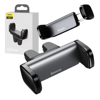 Zaciskowy uchwyt samochodowy do kratki Baseus Steel Cannon (czarny) - 9
