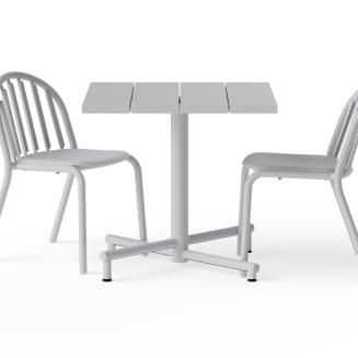 Stolik ogrodowy Fatboy Fred's Square Bistro Table Light Grey - 8