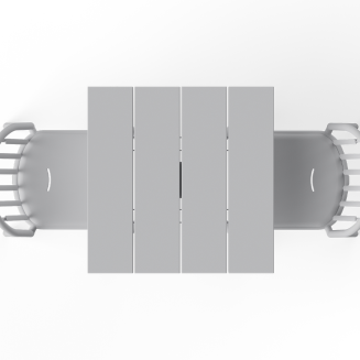 Stolik ogrodowy Fatboy Fred's Square Bistro Table Light Grey - 6