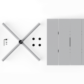 Stolik ogrodowy Fatboy Fred's Square Bistro Table Light Grey - 3