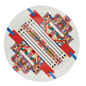 Alessi Holyhedrics dessert plate - 2