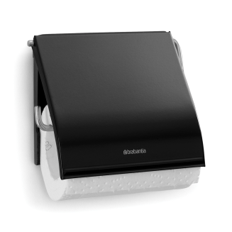 Brabantia ReNew Matt Black toilet paper holder - 2