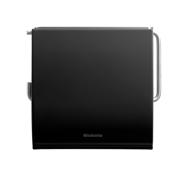 Brabantia ReNew Matt Black toilet paper holder