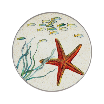  Rose&Tulipani | Sea Life round melamine coaster, starfish - 20 cm