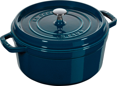  Round cast iron pot Staub - 6.7 ltr, Marine
