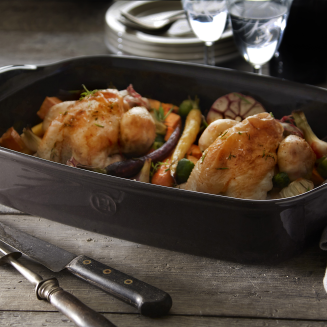  Emile Henry Ultime ovenproof dish 42x28 cm black - 4