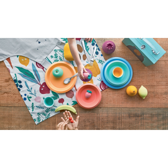 Alessi Giro Kids table set, orange - 6