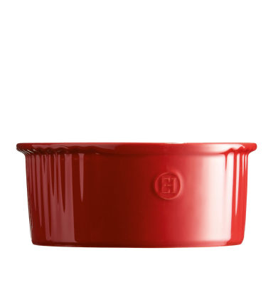  Emile Henry soufflé dish, 2.45 l, red