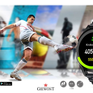 Smartwatch GIEWONT Vertex SmartCall GW450-1 Carbon/Carbon Silikon - 7