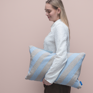 Poszewka na poduszkę Mette Ditmer ACROSS Blue & Sand 40×60 cm - 7