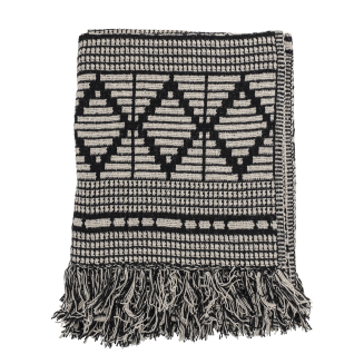  Bloomingville Gutte Black plaid 130x160 cm - 4