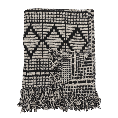  Bloomingville Gutte Black plaid 130x160 cm