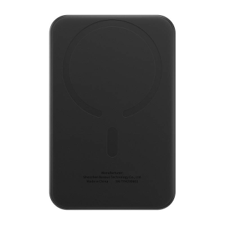 Magnetyczny mini powerbank Baseus 5000mAh, USB-C 20W (czarny) - 2