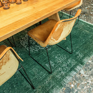  Louis de Poortere Fading World Medallion majestic forest rug - 8