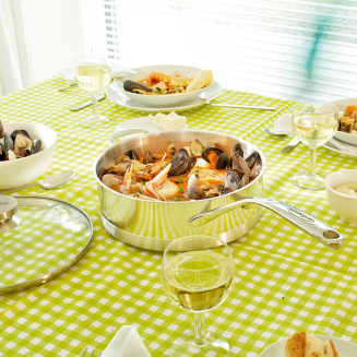  Deep frying pan with 2 handles Demeyere Atlantis 7 - 28 cm - 10